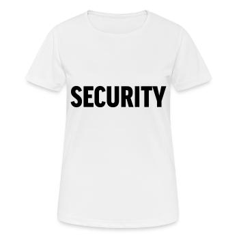 Security - Women's Breathable T-Shirt - white - Front - AI Model Female 172 dark (172cm)