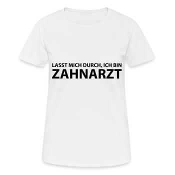 zahnarzt - Frauen T-Shirt atmungsaktiv - Weiß - Vorne - AI Model Female 172 dark (172cm)