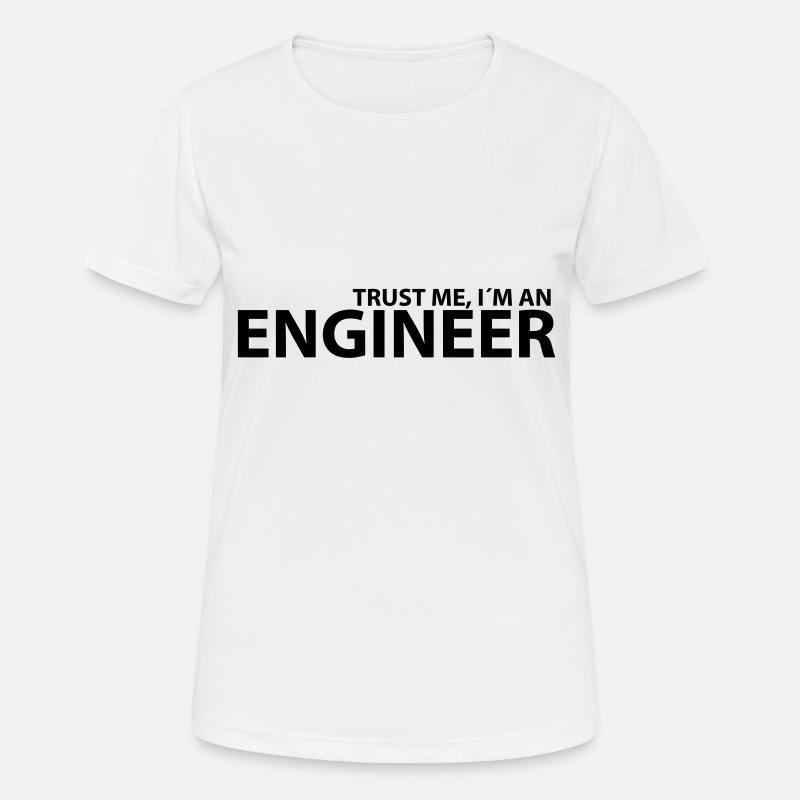 engineer - Women's Breathable T-Shirt - white