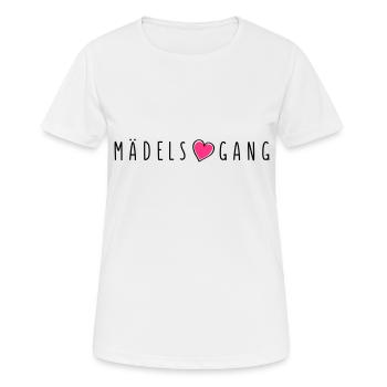 maedels herz gang - Frauen T-Shirt atmungsaktiv - Weiß - Vorne - AI Model Female 172 dark (172cm)