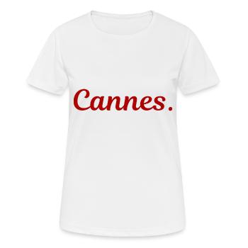 Cannes - T-shirt respirant Femme - blanc - Devant - AI Model Female 172 dark (172cm)