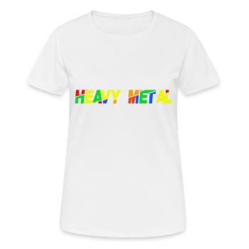 Heavy Metal - Frauen T-Shirt atmungsaktiv - Weiß - Vorne - AI Model Female 172 dark (172cm)