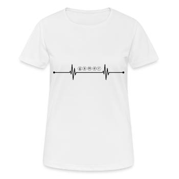 Jeu PC de jeu - T-shirt respirant Femme - blanc - Devant - AI Model Female 172 dark (172cm)