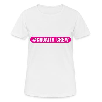 Croatia Crew - Women's Breathable T-Shirt - white - Front - AI Model Female 172 dark (172cm)