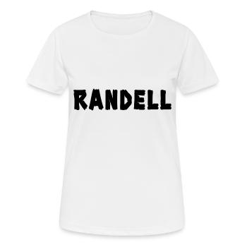 Randall - Frauen T-Shirt atmungsaktiv - Weiß - Vorne - AI Model Female 172 dark (172cm)
