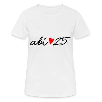 Abi 25 - T-shirt respirant Femme - blanc - Devant - AI Model Female 172 dark (172cm)