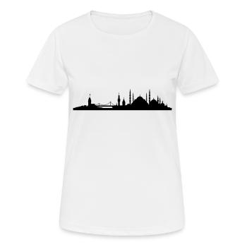 Skyline Istanbul - Frauen T-Shirt atmungsaktiv - Weiß - Vorne - AI Model Female 172 dark (172cm)