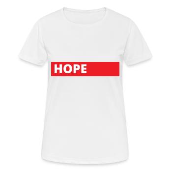 Espoir - T-shirt respirant Femme - blanc - Devant - AI Model Female 172 dark (172cm)
