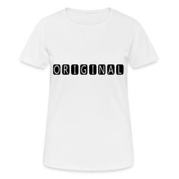 original - T-shirt respirant Femme - blanc - Devant - AI Model Female 172 dark (172cm)
