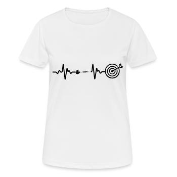 Darts Dart - Women's Breathable T-Shirt - white - Front - AI Model Female 172 dark (172cm)