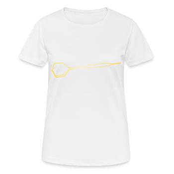 Fléchettes ContourS Fléchettes Fléchettes Fléchettes Bullseye Triple - T-shirt respirant Femme - blanc - Devant - AI Model Female 172 dark (172cm)