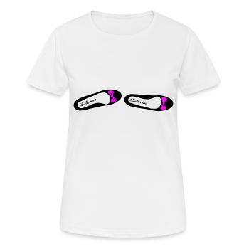 Ballerina 1 - Frauen T-Shirt atmungsaktiv - Weiß - Vorne - AI Model Female 172 dark (172cm)