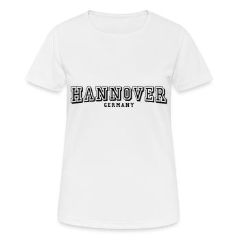 Hanovre - T-shirt respirant Femme - blanc - Devant - AI Model Female 172 dark (172cm)