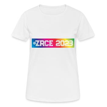 Zrce 2023 Bunt - Frauen T-Shirt atmungsaktiv - Weiß - Vorne - AI Model Female 172 dark (172cm)