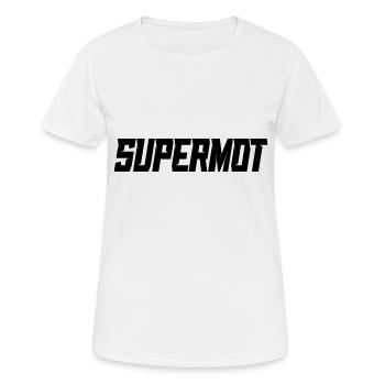 Supermot Racing - T-shirt respirant Femme - blanc - Devant - AI Model Female 172 dark (172cm)