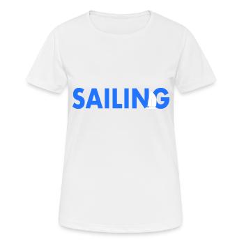 Voile Dictons Dictons Voilier - T-shirt respirant Femme - blanc - Devant - AI Model Female 172 dark (172cm)