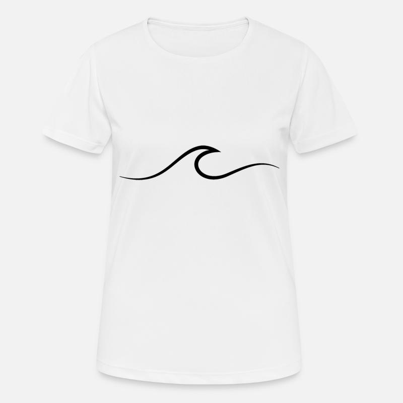 Wave wave Surfing Water Rat Surfer - Women's Breathable T-Shirt - white