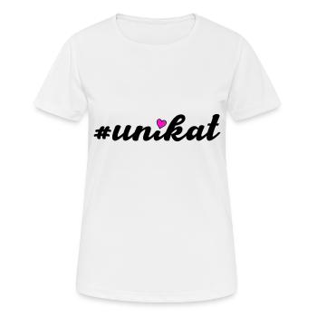 Unique - T-shirt respirant Femme - blanc - Devant - AI Model Female 172 dark (172cm)