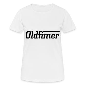 Oldtimer Alter Auto Männer Spruch Geschenk Shirt - Frauen T-Shirt atmungsaktiv - Weiß - Vorne - AI Model Female 172 dark (172cm)