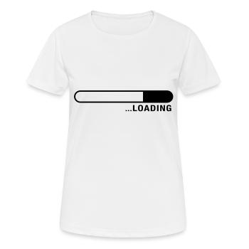 loading_balken_f1_ - T-shirt respirant Femme - blanc - Devant - AI Model Female 172 dark (172cm)