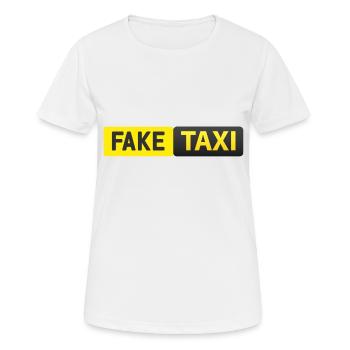 fake taxi - Frauen T-Shirt atmungsaktiv - Weiß - Vorne - AI Model Female 172 dark (172cm)