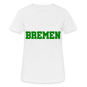Bremen - Germany - Hanseatic City - Germany - Women's Breathable T-Shirt - white - Front - AI Model Female 172 dark (172cm)