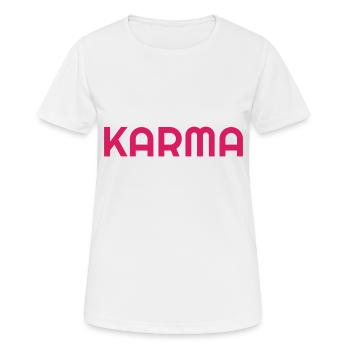 KARMA - T-shirt respirant Femme - blanc - Devant - AI Model Female 172 dark (172cm)