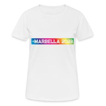 Marbella 2023 Colorful - Women's Breathable T-Shirt - white - Front - AI Model Female 172 dark (172cm)