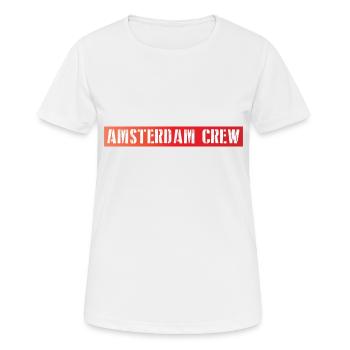 Amsterdam Crew - Women's Breathable T-Shirt - white - Front - AI Model Female 172 dark (172cm)