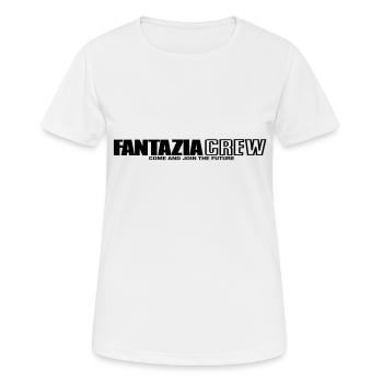 Fantazia Besatzung - Frauen T-Shirt atmungsaktiv - Weiß - Vorne - AI Model Female 172 dark (172cm)