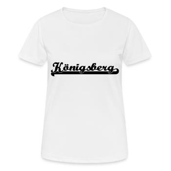 écrit koenigsberg - T-shirt respirant Femme - blanc - Devant - AI Model Female 172 dark (172cm)