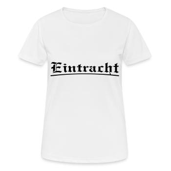 Eintracht 03 - Frauen T-Shirt atmungsaktiv - Weiß - Vorne - AI Model Female 172 dark (172cm)