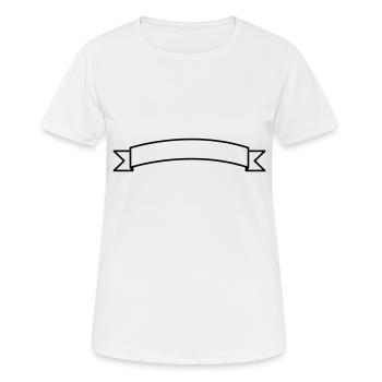 Banner label template for designers - Women's Breathable T-Shirt - white - Front - AI Model Female 172 dark (172cm)