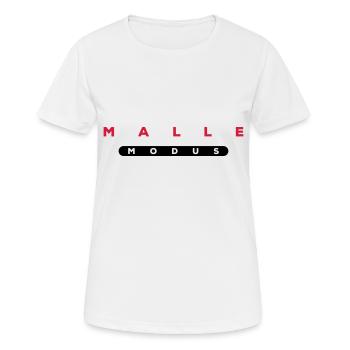 malle modus - Frauen T-Shirt atmungsaktiv - Weiß - Vorne - AI Model Female 172 dark (172cm)