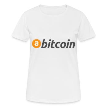 Bitcoin - Women's Breathable T-Shirt - white - Front - AI Model Female 172 dark (172cm)