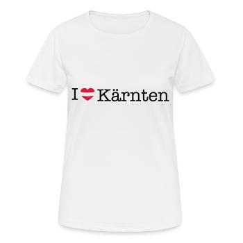 J’adore la Carinthie - T-shirt respirant Femme - blanc - Devant - AI Model Female 172 dark (172cm)