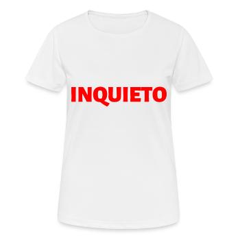 unruhig Spanisch Sprache - Frauen T-Shirt atmungsaktiv - Weiß - Vorne - AI Model Female 172 dark (172cm)