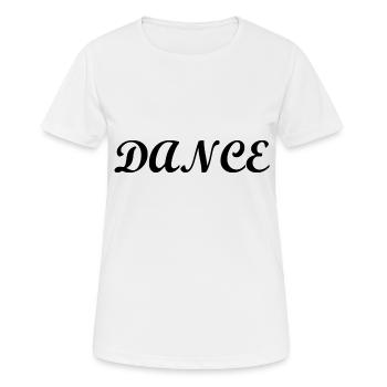 Danse Musique de danse - T-shirt respirant Femme - blanc - Devant - AI Model Female 172 dark (172cm)