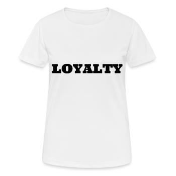 Loyauté - T-shirt respirant Femme - blanc - Devant - AI Model Female 172 dark (172cm)
