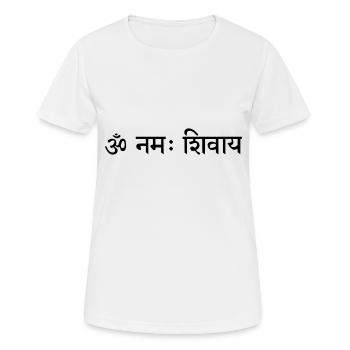 om_namah_shivaya - T-shirt respirant Femme - blanc - Devant - AI Model Female 172 dark (172cm)