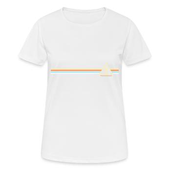 Reise - Frauen T-Shirt atmungsaktiv - Weiß - Vorne - AI Model Female 172 dark (172cm)