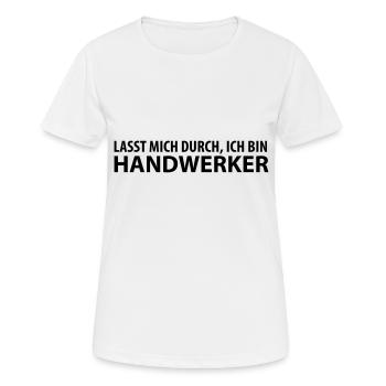 handwerker - Frauen T-Shirt atmungsaktiv - Weiß - Vorne - AI Model Female 172 dark (172cm)