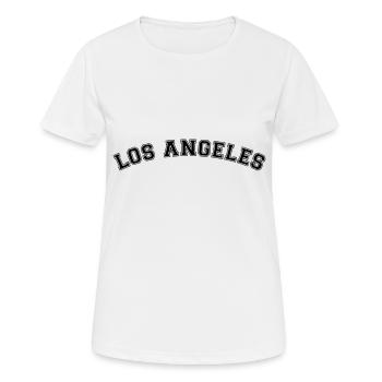 Los Angeles Scripture LA City Etats-Unis Amérique - T-shirt respirant Femme - blanc - Devant - AI Model Female 172 dark (172cm)