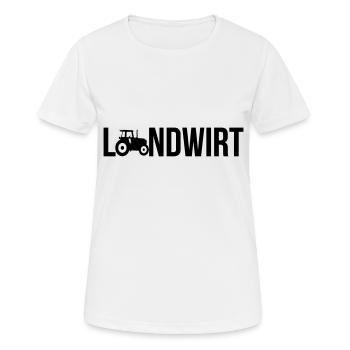 landwirt - Frauen T-Shirt atmungsaktiv - Weiß - Vorne - AI Model Female 172 dark (172cm)