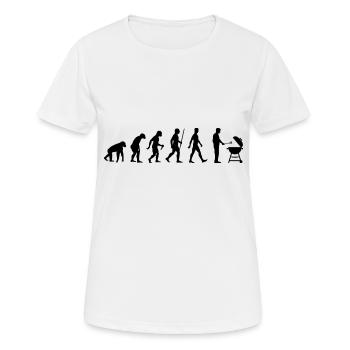 Barbecues Griller Evolution Barbecue Barbecue - T-shirt respirant Femme - blanc - Devant - AI Model Female 172 dark (172cm)