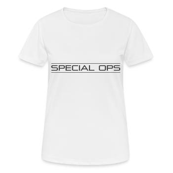 SPECIAL OPS (S.O) - Women's Breathable T-Shirt - white - Front - AI Model Female 172 dark (172cm)