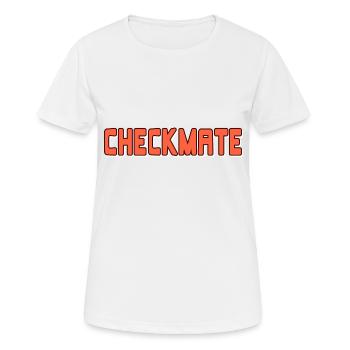 Checkmate Awesome Designs For Chess Players - Frauen T-Shirt atmungsaktiv - Weiß - Vorne - AI Model Female 172 dark (172cm)