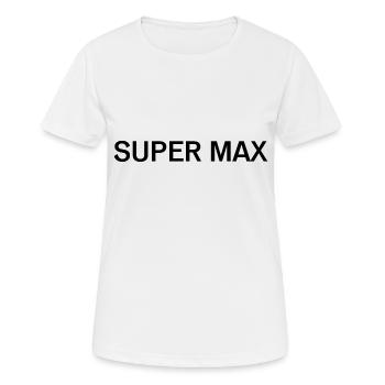 Super Max Fan Shirt - Women's Breathable T-Shirt - white - Front - AI Model Female 172 dark (172cm)