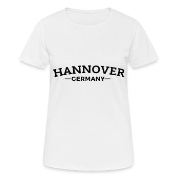 Hannover Meine Heimatstadt Geschenkidee - Frauen T-Shirt atmungsaktiv - Weiß - Vorne - AI Model Female 172 dark (172cm)
