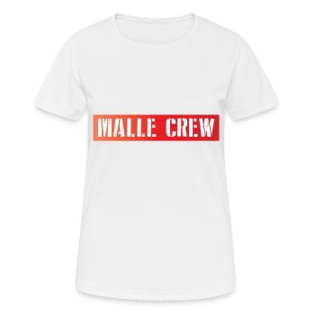 Malle Crew - Women's Breathable T-Shirt - white - Front - AI Model Female 172 dark (172cm)